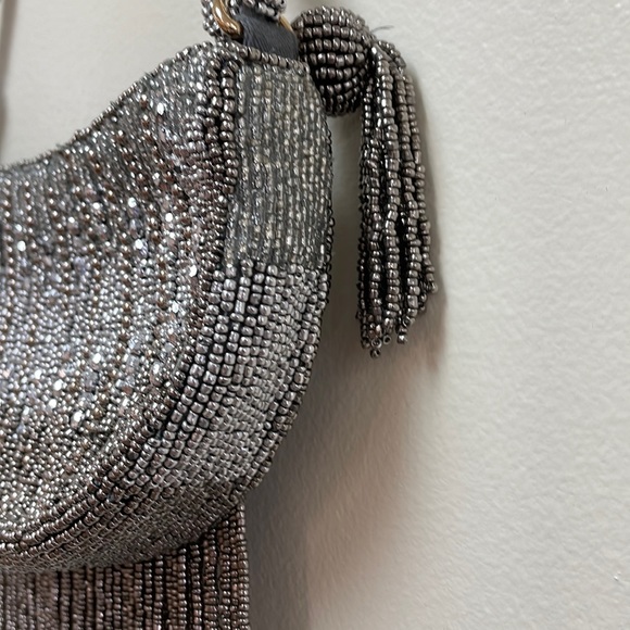 New Anthropologie Mini Half Moon Beaded Shoulder Bag!!🔥🔥🔥 - Picture 12 of 16